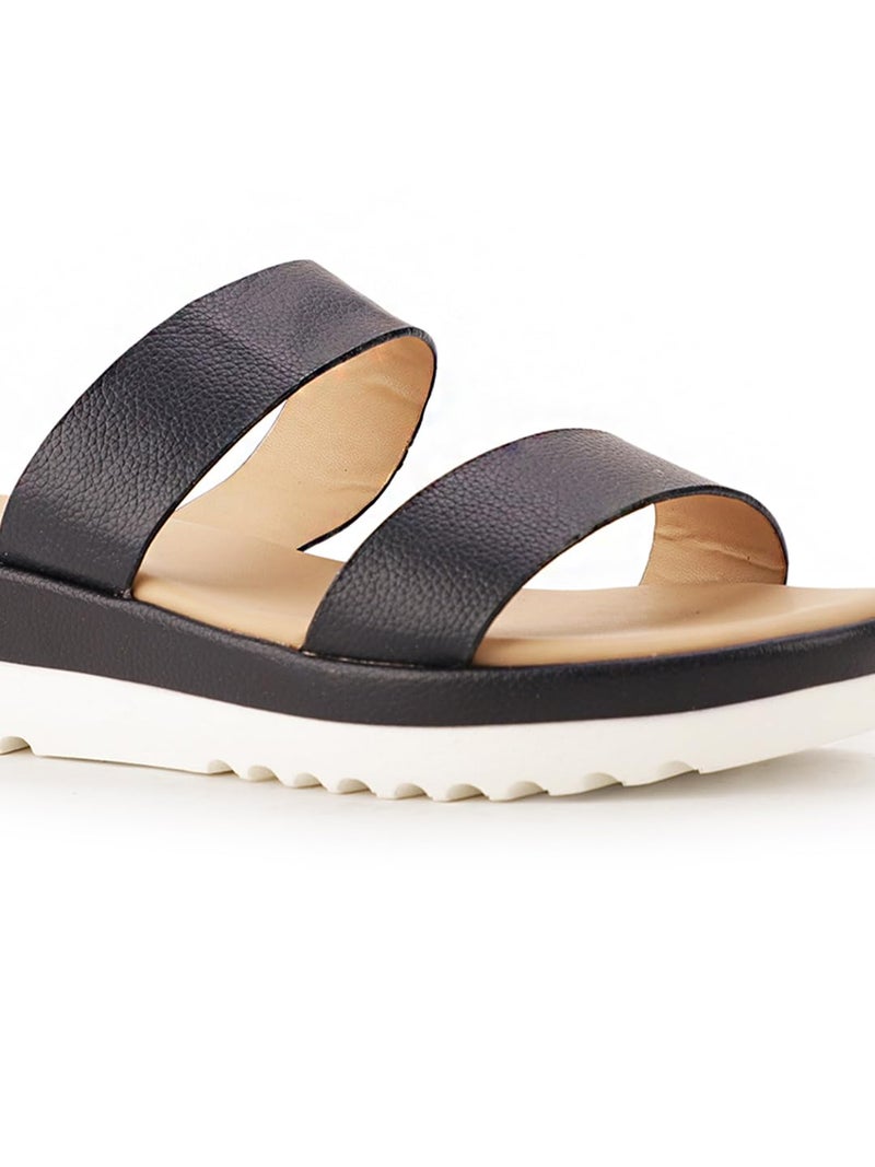 Bata Women's Platform Heel Sandal - BLUE (4 UK) (6719986) - Image 4