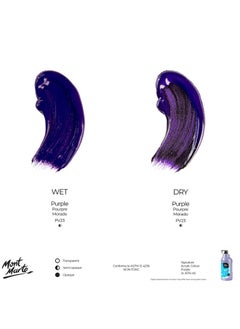 Mont Marte Signature Acrylic Colour 2 Litre Content With Pump Purple  - Image 4
