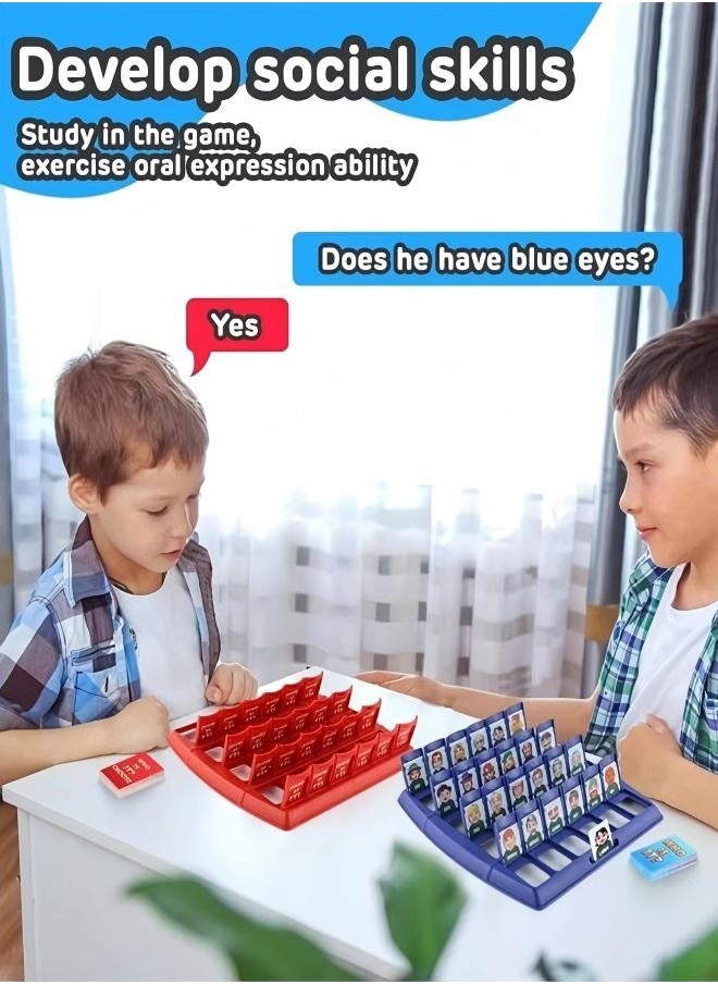 Guess Who Board Game Card Game for Kids and Adults,Indoor Classroom Travel Games for 2 Players,Guessing Games for Families  - Image 3