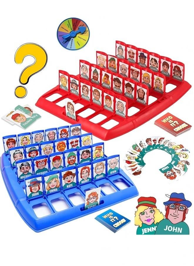 Guess Who Board Game Card Game for Kids and Adults,Indoor Classroom Travel Games for 2 Players,Guessing Games for Families  - Image 1