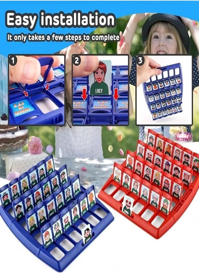 Guess Who Board Game Card Game for Kids and Adults,Indoor Classroom Travel Games for 2 Players,Guessing Games for Families  - Image 5