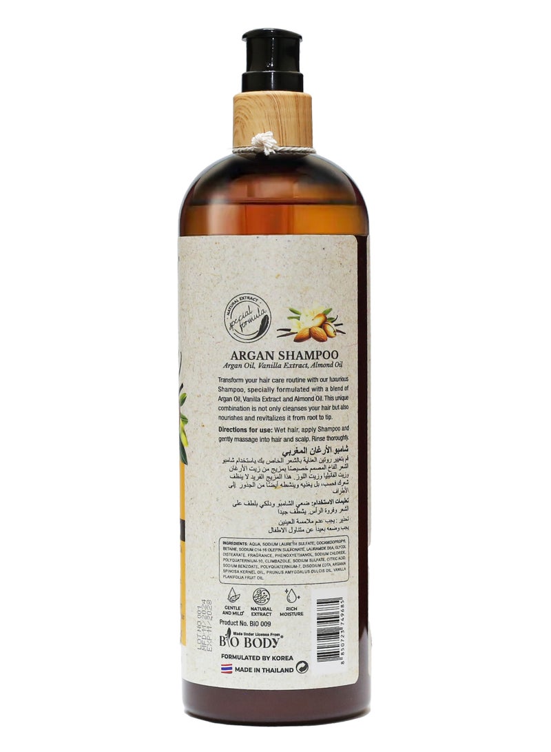 bio-body Argan Hair Shampoo - Mild & Gentle Formula 500ml - Image 3