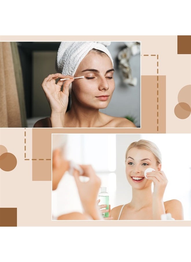 Tondiamo - 100 Pieces Hotel Vanity Kit Individually Wrapped Hotel Amenities Disposable Travel Size Hotel Hospitality Supplies, Each Includes 2 Cotton Pads 4 Cotton Swabs Nail File for Motels Makeup Toiletries - Image 1