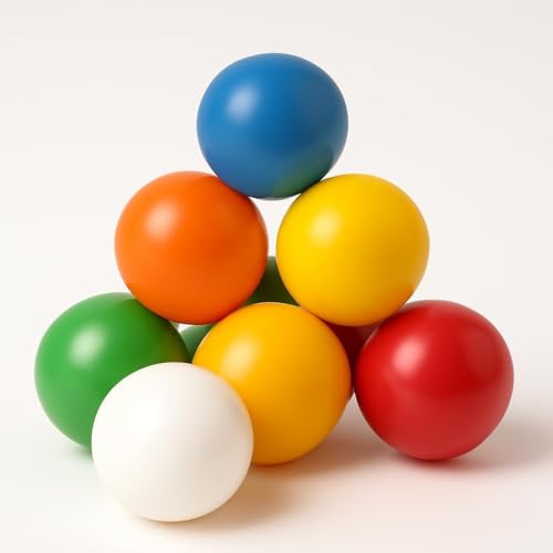 EEVOVEE , 24 Pcs 7 Cm Big Size Soft and Safe Multi Colour Fun Packed Plastic Pool Balls for Kids. Plastic Ball for Kids with Soft Edged Balls.,Softball - Image 1