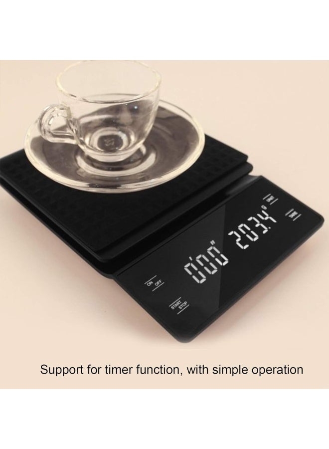 Premium Coffee Hand Brewing Set with Precision Scale – Multi-Piece Coffee Kit with Thermometer, Grinder, Gift Box & 0.1g Espresso Scale with Timer, LED Display, Anti-Slip Pad  - Image 3