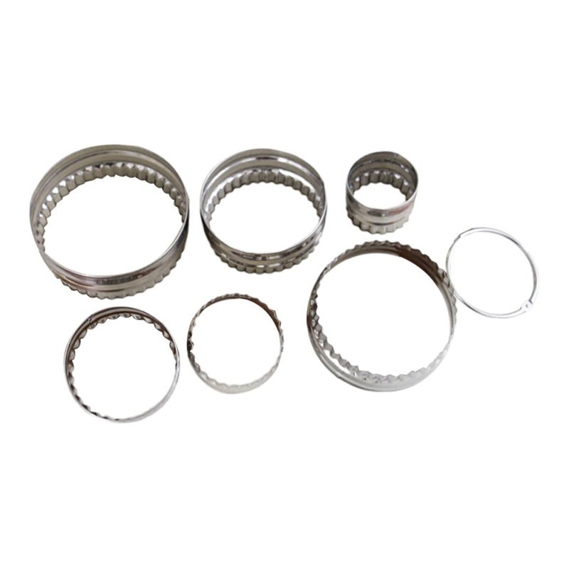 Stainless Steel Round Cookie Cutters Set With Dual Sided Fluted And Smooth Edges - Image 2