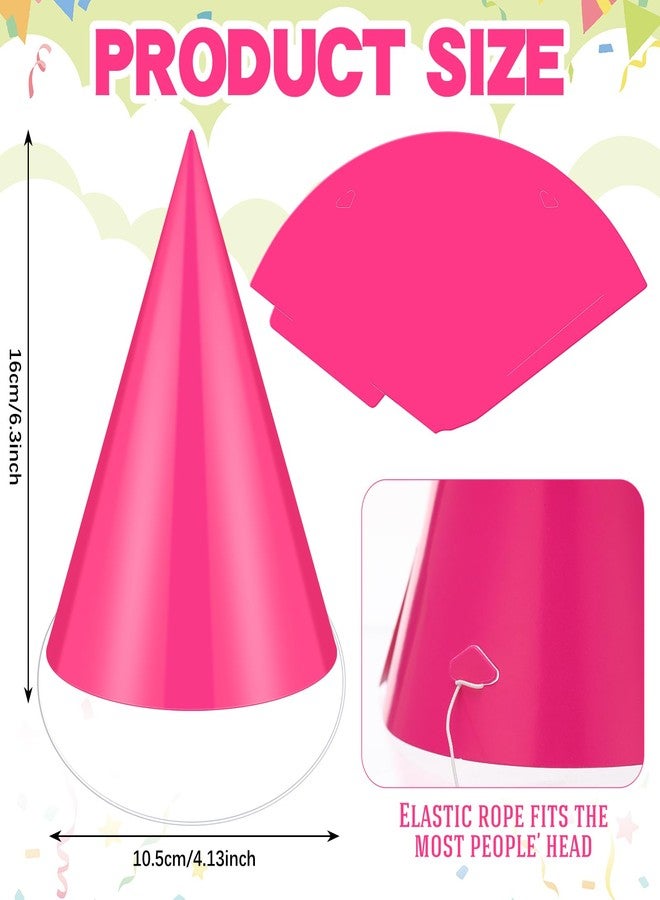 Zomiboo 40 PCS Birthday Party Hats Assorted Colors Party Cone Hats for Adults Birthday Colorful Decorations Dress Up Celebration - Image 2