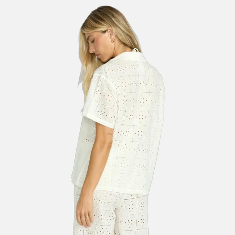 Billabong Eyelet Crush Beach Cover-Up Shirt - Women