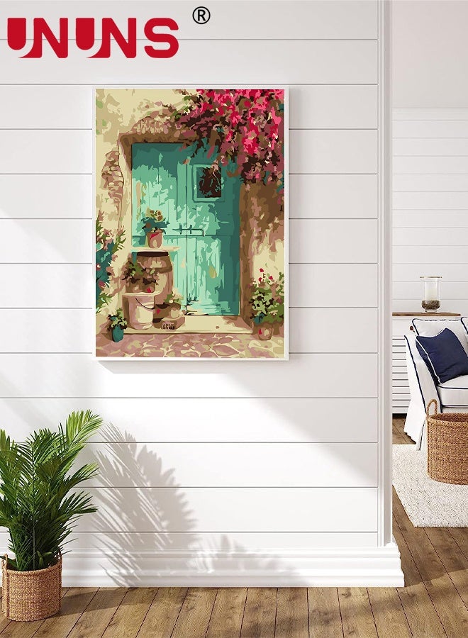 UNUNS 4 Pack Paint by Numbers Kit for Adults,Frameless Easy Paint Arts Kits for Beginner,4 different Digital Paintings With 12 Paint Brushes,Acrylic Paint Set for Gift Home Decor,40x50cm - Image 4