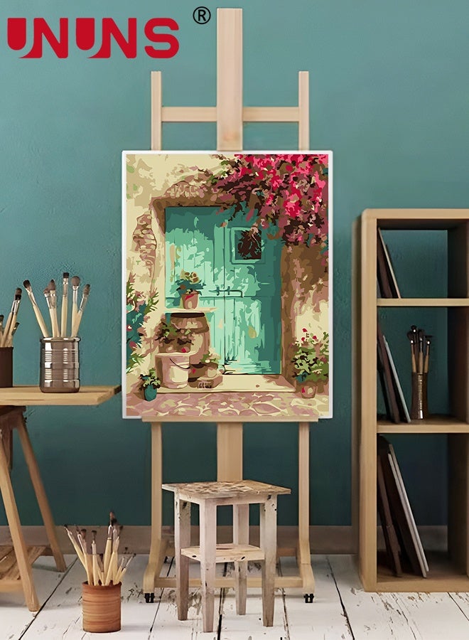 UNUNS 4 Pack Paint by Numbers Kit for Adults,Frameless Easy Paint Arts Kits for Beginner,4 different Digital Paintings With 12 Paint Brushes,Acrylic Paint Set for Gift Home Decor,40x50cm - Image 2