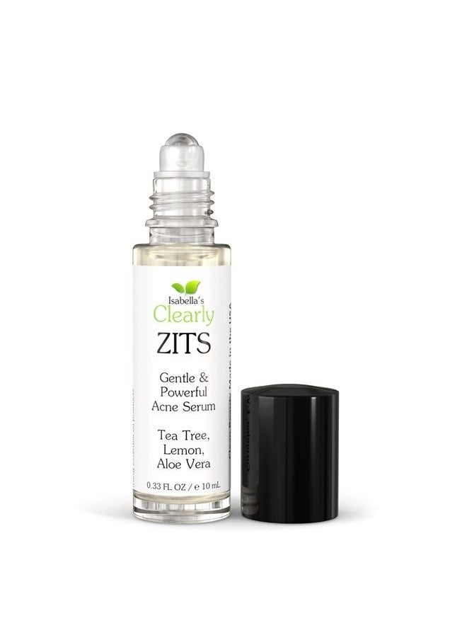 Isabella's Clearly - Clearly ZITS Natural Acne Spot Treatment for Face | Dries and Conceals | Fast Results with Tea Tree and Aloe Vera | Mild, Moderate, Hormonal, Teen, Severe Cystic Acne | Made in USA - Image 1
