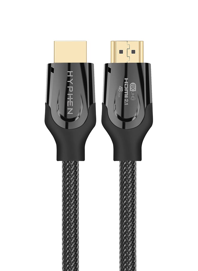 هايفن كابل HDMI 2.1 فائق السرعة أسود - Image 2