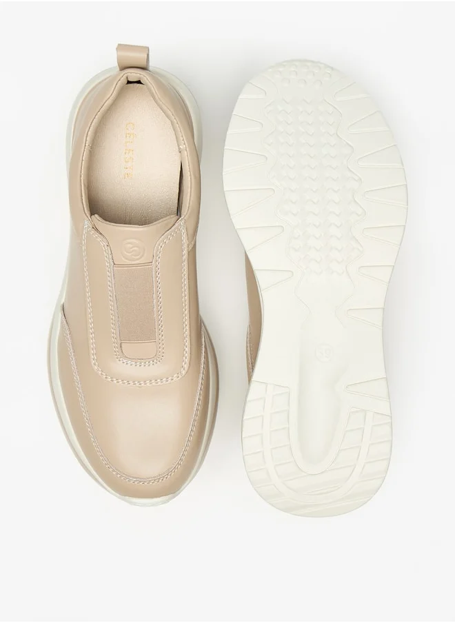 سيليست Women's Solid Slip-On Sneakers