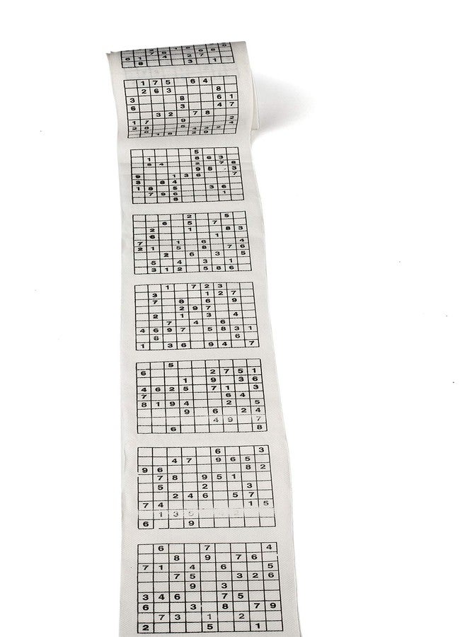 SummitLink 1 Roll of Sudoku Toilet Paper Tissue Napkin Prank Fun Birthday Party Novelty Gift Idea (2 pk) - Image 4