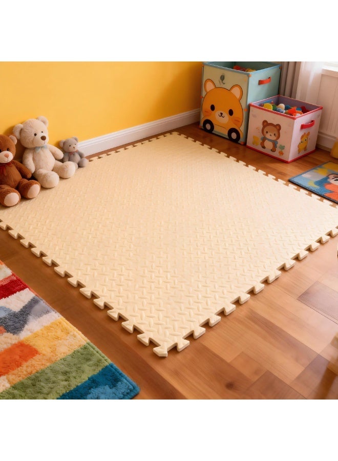 ZERIFAM 12 Pack Exercise Floor Mat,Thickened  EVA Foam Mats with Interlocking,Puzzle Play Mats,Baby Foam Floor Mats for Home Gym, Workout Exercise Mats for PlayRoom,Gym Equipment (30x30cm) ﻿ - Image 1