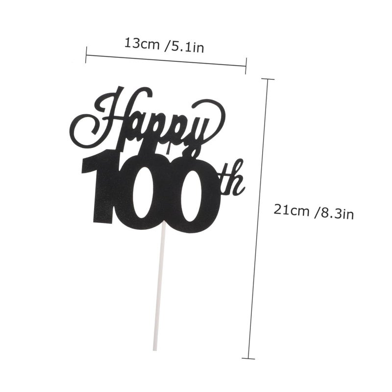 Dark Color Birthday Cake Toppers 10pcs Glitter Dessert Picks For Indoor Outdoor Celebrations - Image 3