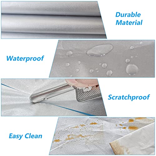 SEAZEN Car Cover with Zipper, 2 Layer Full Car Covers Waterproof/UV Protection/Snowproof/Dustproof, Universal Car Cover (Fit Sedan-Length Up to 200") - Image 3