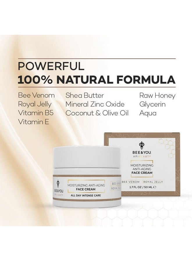 BEE & YOU Bee and You Bee Venom Cream, Hydrating, Moisturizing, Anti Aging, Anti Wrinkle Face Cream, Fine Lines and Wrinkles, Skin Care, Royal Jelly, Propolis Extract, Vitamin B5, E, Shea Butter | 1.7 oz - Image 3
