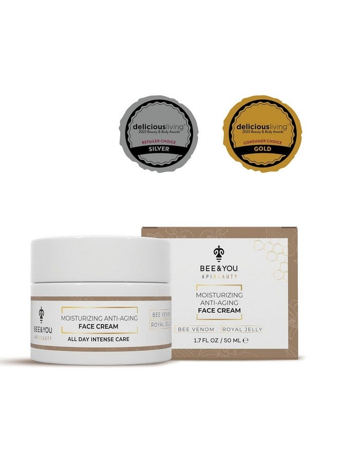 BEE & YOU Bee and You Bee Venom Cream, Hydrating, Moisturizing, Anti Aging, Anti Wrinkle Face Cream, Fine Lines and Wrinkles, Skin Care, Royal Jelly, Propolis Extract, Vitamin B5, E, Shea Butter | 1.7 oz - Image 1