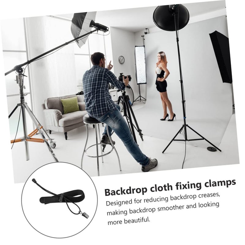 6 Pack Backdrop Clamp Holders For Photography Crafts Studio Black - Image 3