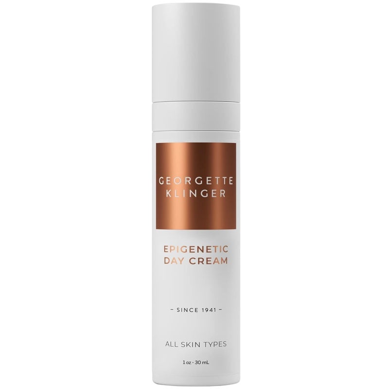 Georgette Klinger Epigenetic Day Cream  Revitalizing Firming Natural Face Moisturizer For Daily Use Promotes AntiAging and WrinkleFree Skin With Monk Fruit Hyaluronic Acid  Vitamin E  1 oz
