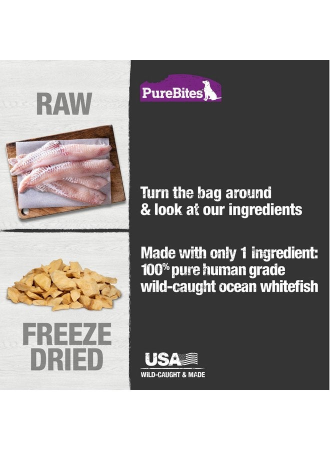 PureBites Whitefish Freeze Dried Dog Treats, 1 Ingredient, Made in USA, 7oz - Image 4