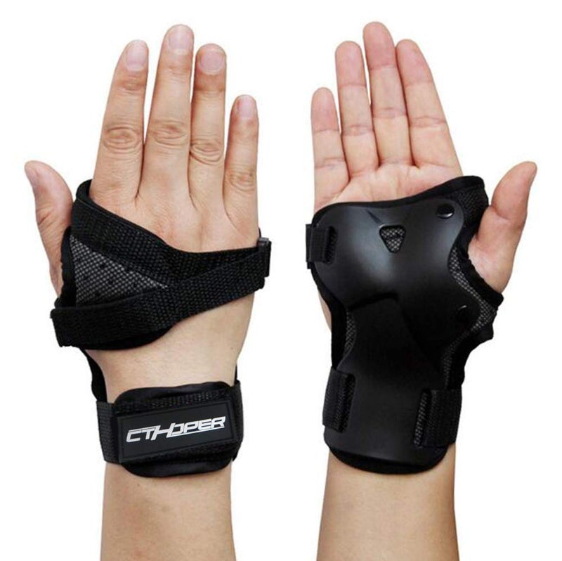 CTHOPER Impact Wrist Guard Protective Gear Wrist Brace Wrist Support for Skating Skateboard Skiing Snowboard Motocross Multi Sport Protection (L) - Image 2