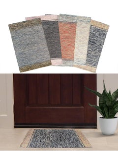H2H H2H House2Home Cotton Door Mat/Bedside Rug Combo Offer of 5 Pieces (40cm X 60cm, Multicolour)  - Image 1