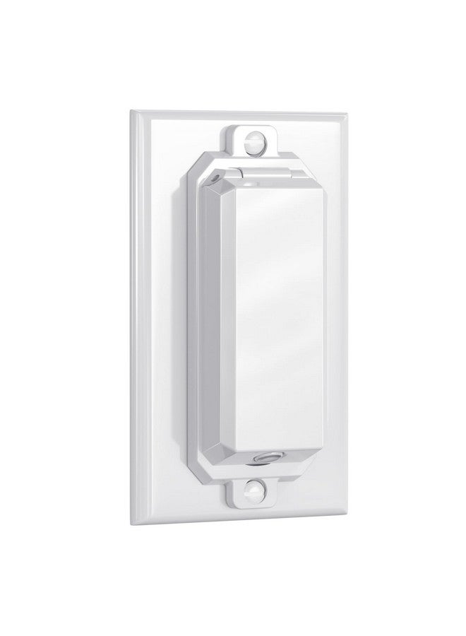 CLYMENE Light Switch Cover Guard, Child Proof Wall Switch Cover Protects Your Lights or Switches from Being Accidentally Turned ON or OFF by Children and Adults, Rocker Style (White, 2 Pack) - Image 1