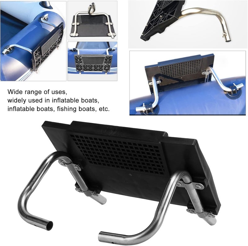 woobles Motor Mount Kit For Inflatable, Boat Motor Mount Professional Metal Sturdy Inflatable Fishing Kayak Motor Stand Set with Screws for Kayak Rubber Boat - Image 3