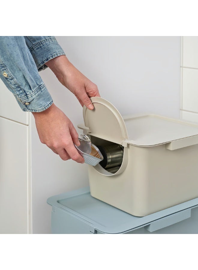 Bin With Lid Light Beige 12 l - Image 2