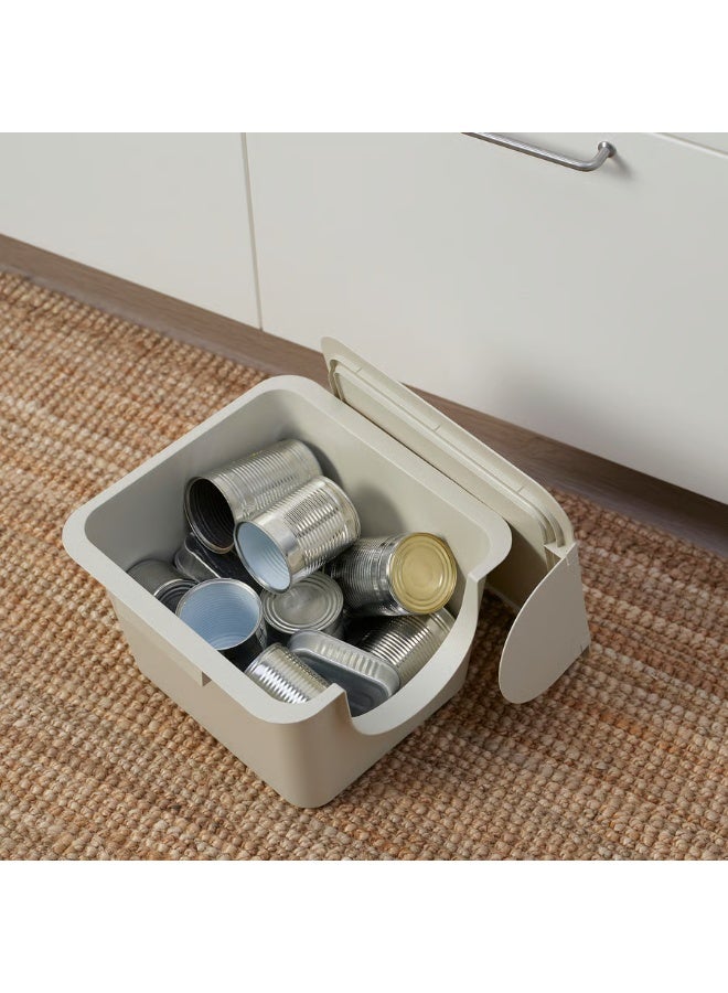 Bin With Lid Light Beige 12 l - Image 3