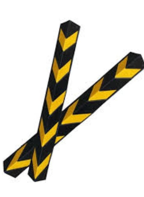 KNP Reflective Corner Guard with Yellow Strips is a protective safety device designed to prevent damage and injuries in high traffic areas.