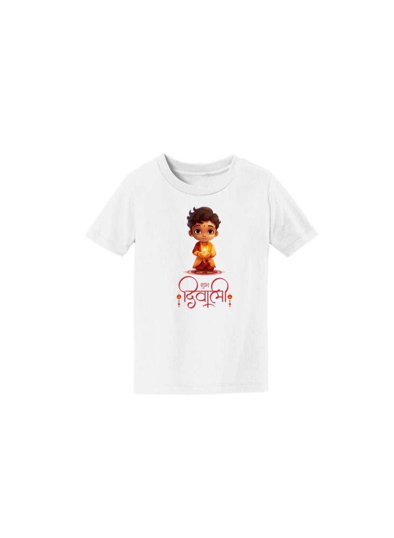 PRINTSHOP4ME Diwali Kids Boys T-Shirt–Celebrate The Festival Of Lights With Festive And Comfortable Short Sleeve T-Shirts For Boys–Ideal For Diwali Parties - Image 3