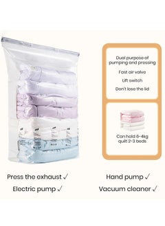 Arabest 4PCS Vacuum Storage Bags, Extra Large Compression Sealer Bags, Space Saver Bags for Comforters Blankets Bedding's Clothes Quilts Duvets (80*100*38cm)  - Image 3