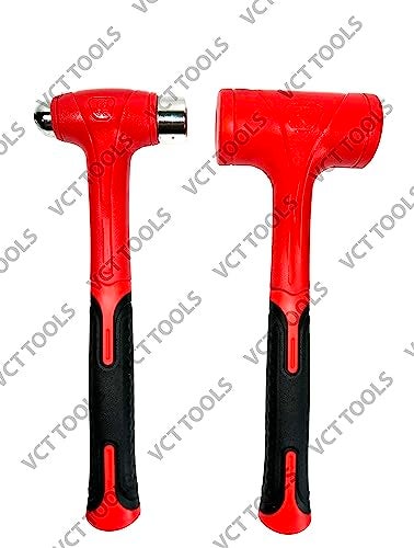 VCT 2Pc Dead Blow Hammer Set 1LB Ball Pein Hammer 15LB Dead Blow Hammer Unibody Molded Spark and Rebound Resistant - Image 3