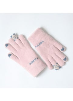 Women's Warm Plush Windproof And Cold Proof Lovely Gloves