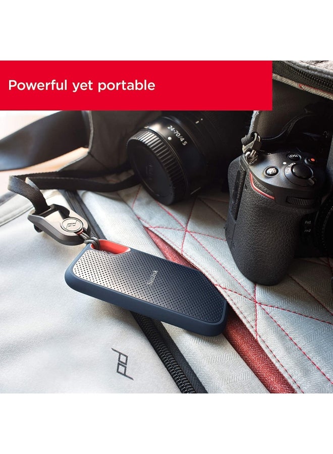 sandisk 1TB Extreme Portable SSD Up to 1050MB/s USB C, USB 3.2 Gen 2 External Solid State Drive SDSSDE61 1T00 G25, Blue, SanDisk Extreme Portable SSD, SDSSDE61 1T00 G25 - Image 4