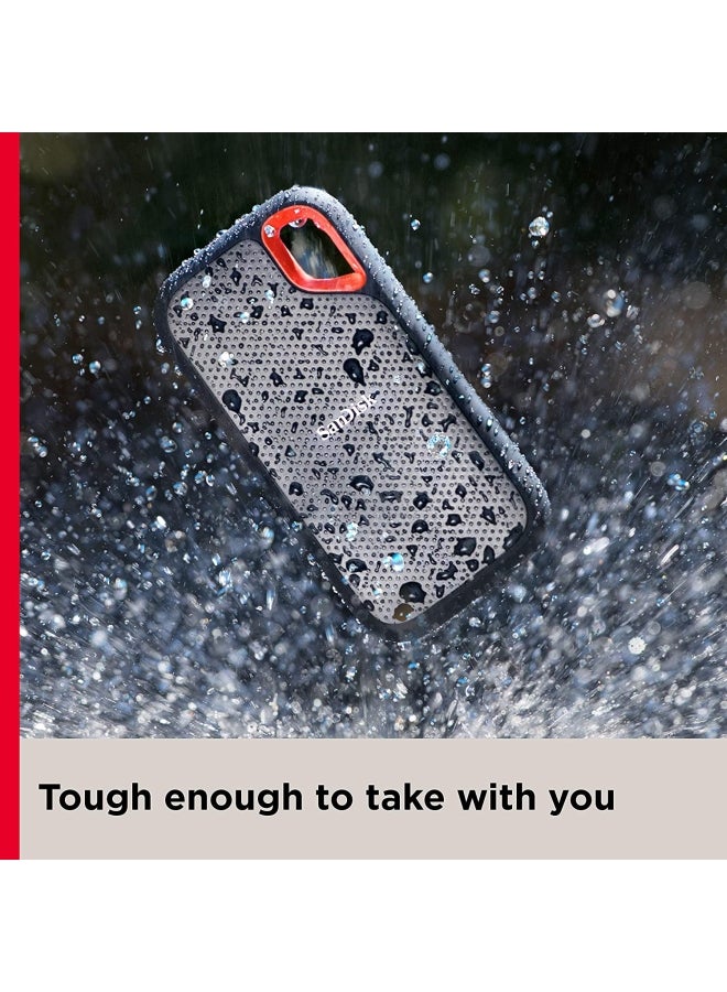 sandisk 1TB Extreme Portable SSD Up to 1050MB/s USB C, USB 3.2 Gen 2 External Solid State Drive SDSSDE61 1T00 G25, Blue, SanDisk Extreme Portable SSD, SDSSDE61 1T00 G25 - Image 5