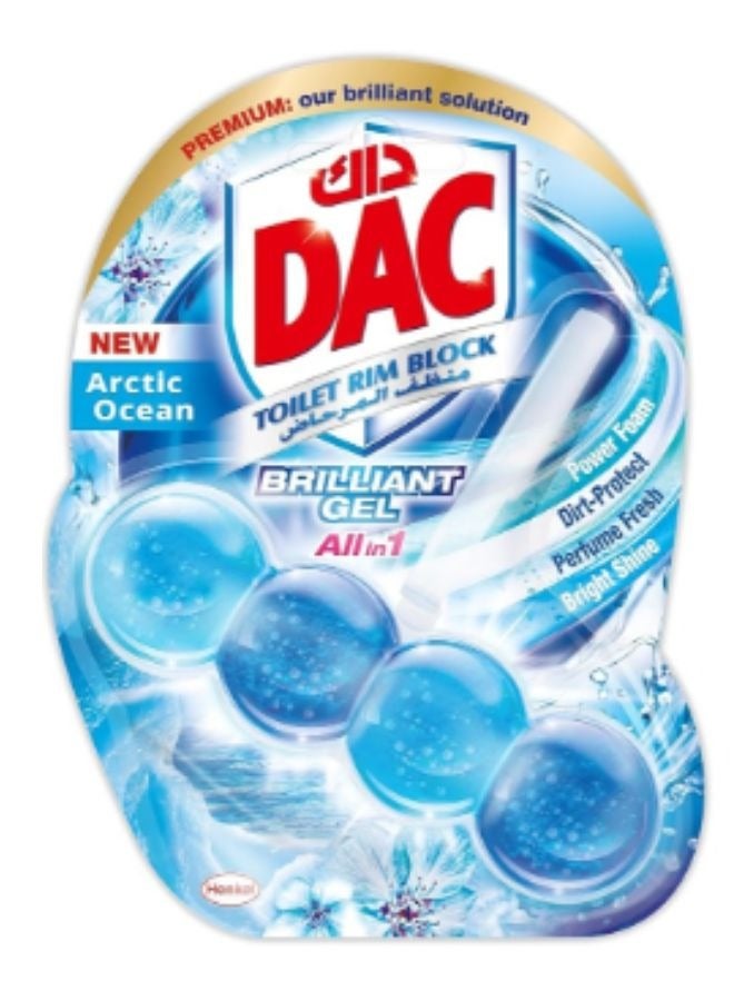 Dac Brilliant Gel Toilet Rim Block Arctic Ocean 42g - Image 1