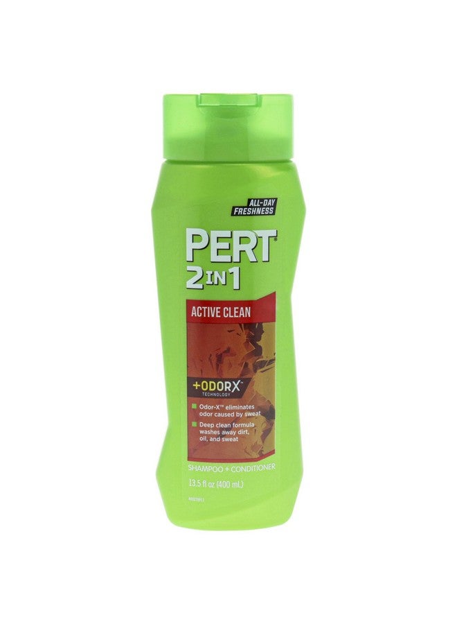 PERT 2 In 1 Active Clean Shampoo And Conditioner For Unisex - 13.5 Oz Shampoo And Conditioner - Image 1