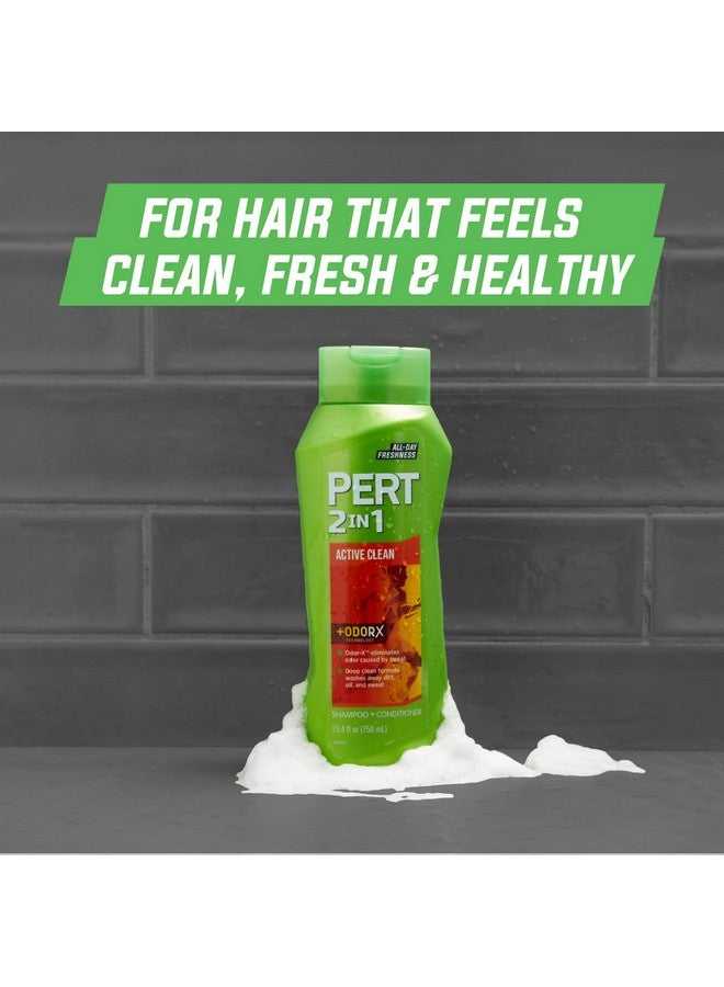 PERT 2 In 1 Active Clean Shampoo And Conditioner For Unisex - 13.5 Oz Shampoo And Conditioner - Image 2