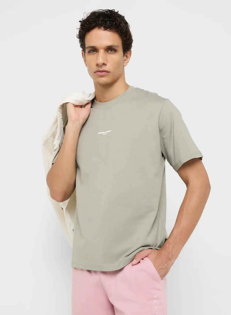 JACK & JONES JCOLIDO AOP BACK PRINT TEE SS CREW NECK