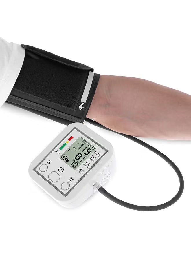TIGER Electronic Blood Pressure Monitor – Accurate & Reliable BP Measurement | LCD Display, Portable & Easy-to-Use Home Healthcare Device for Monitoring Blood Pressure, Adjustable Cuff, Automatic Detection - Image 4