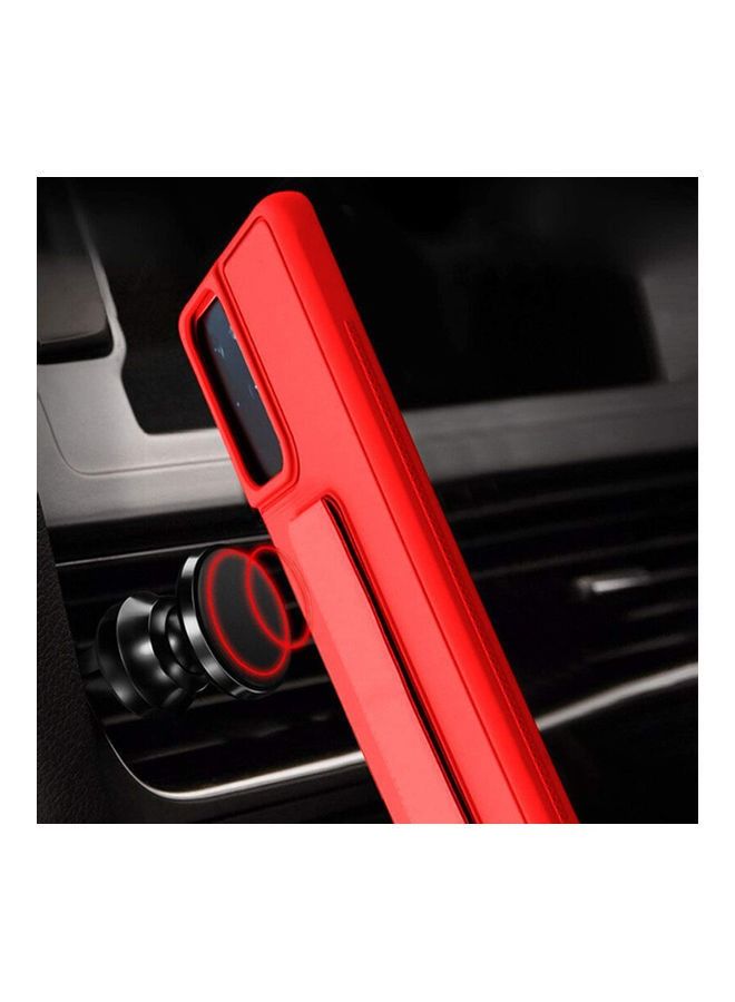 Hand Band Grip Case Cover For Samsung Galaxy S21 Ultra Red - Image 4