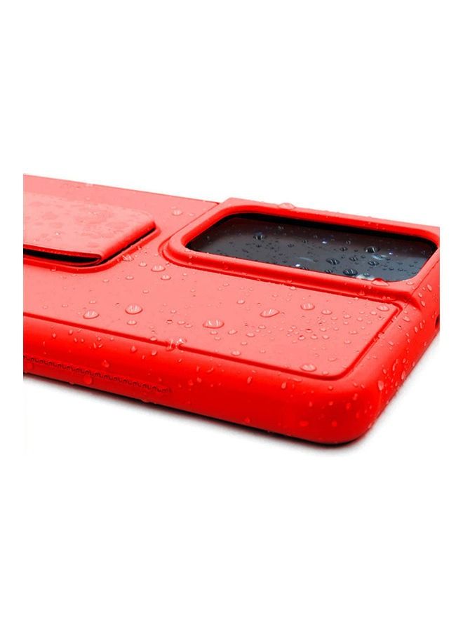 Hand Band Grip Case Cover For Samsung Galaxy S21 Ultra Red - Image 3