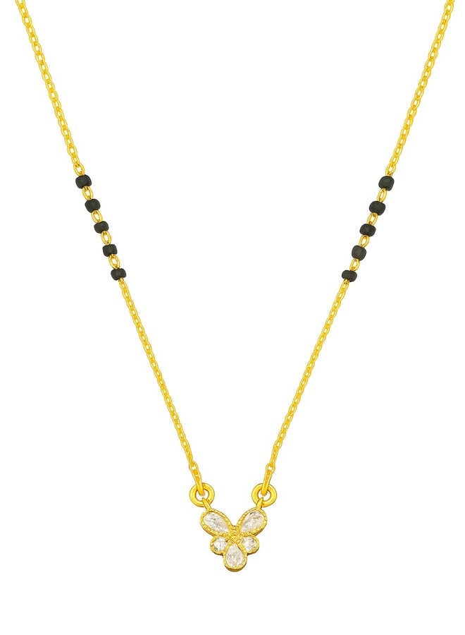 sweeply Elegant Mangalsutra with Black Beads & Stylish Pendant for Women | Daily, Wear Traditional Jewelry, Best Birthday Gift, perfect for Anniversary gift, Mother's Day gift, Valentine Giftt, Gift for Diwali - Image 1