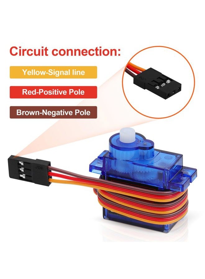 Beffkkip 4Pcs SG90 9g Micro Servos for RC Robot Helicopter Aeroplane Controls Car Boat - Image 3