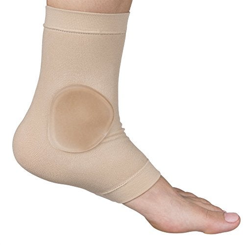 ZenToes Ankle Bone Protection Socks Malleolar Sleeves with Gel Pads for Boots, Skates, Splints, Braces - 1 Pair - Image 1
