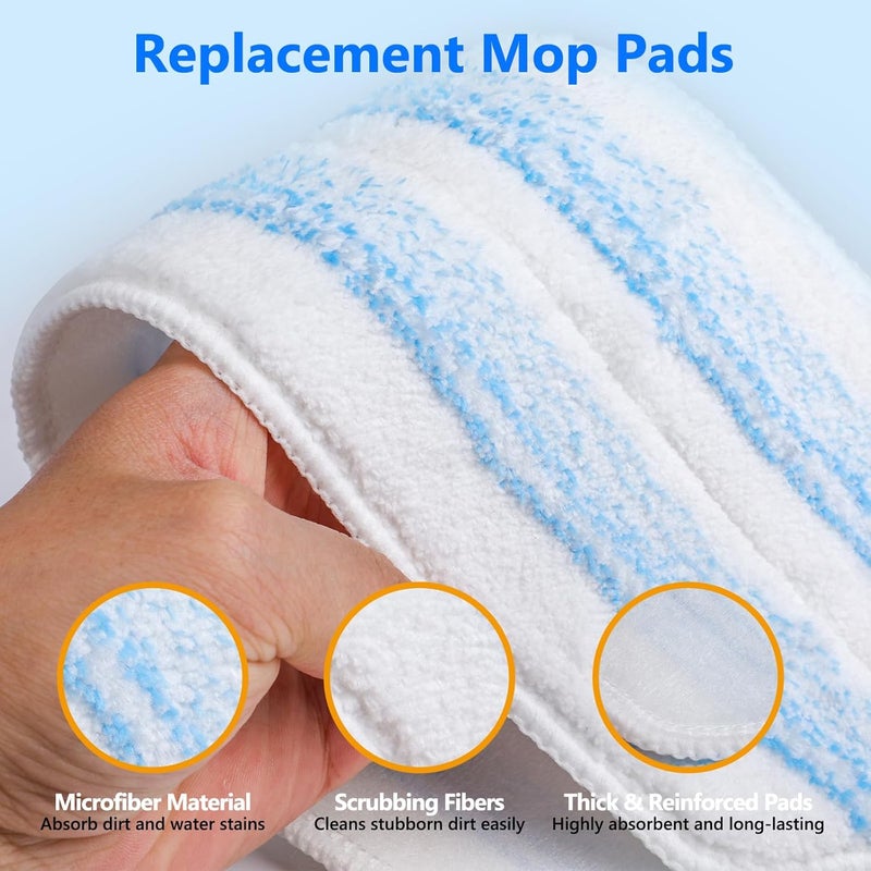 RA RUNNING ALIEN 20 Pack Mop Replacement Pads for O Cedar H2pro Flat Mops,Mop Pads for O-Cedar Mop Refills,Washable and Reusable Microfiber Mops Pad Compatible with Ocedar Flat Head - Image 3